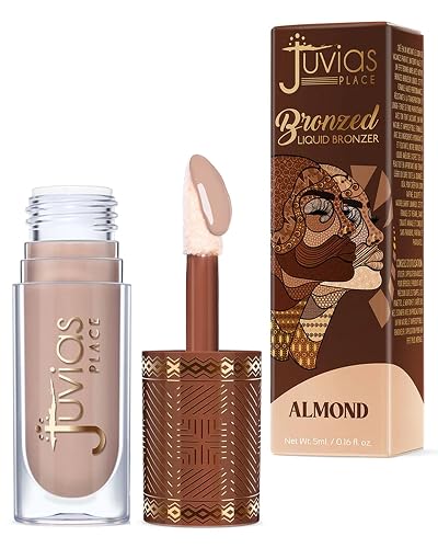 Juvia’s Place Bronzed Liquid Bronzer - Almond - Liquid Bronzer for Face with Silky Blendable Texture - Buildable Coverage for Natural Contour