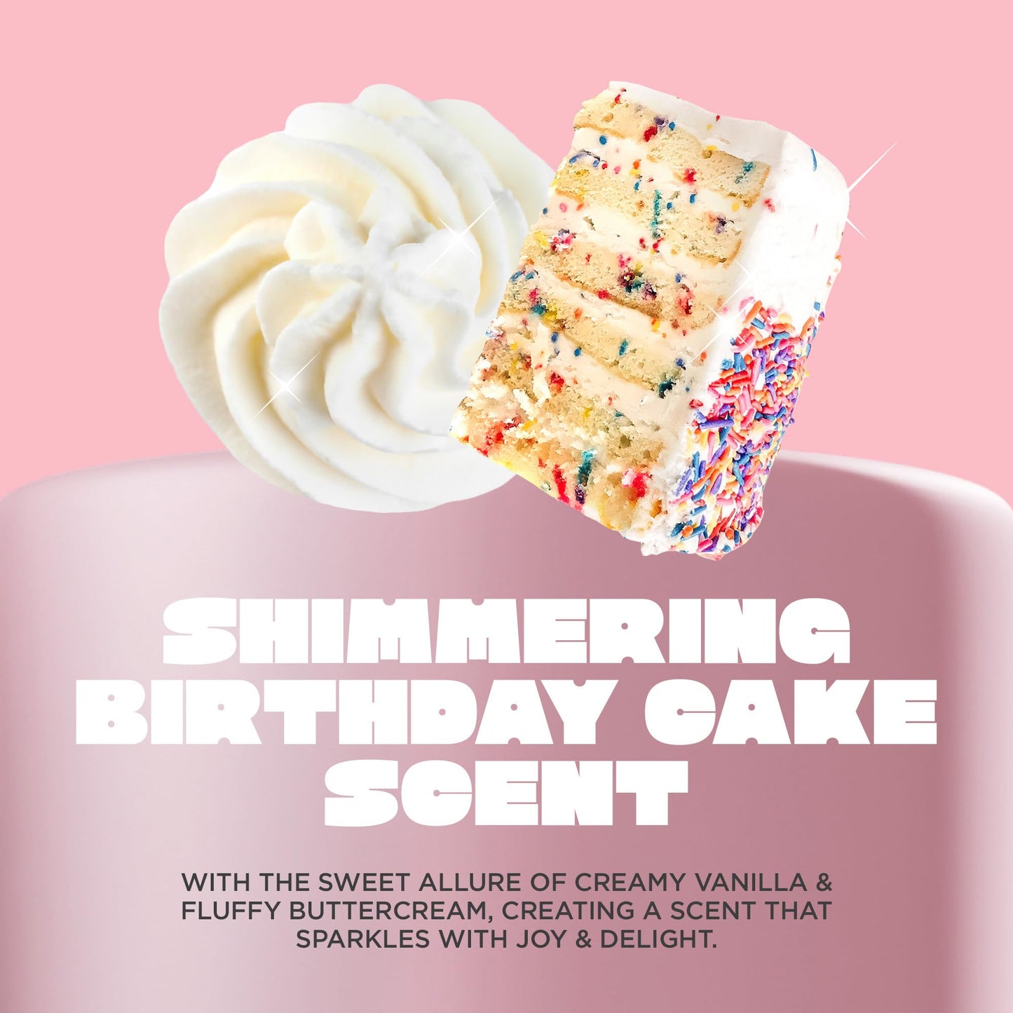 Cake Beauty Anti Frizz Shine Spray, The Shine On - Blocks Humidity for Smooth, Frizz Free, Shiny Hair - Safflower, Sweet Almond, Moringa & Argan Oil