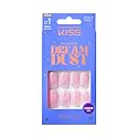 KISS Gel Fantasy, Press On Nails, Nail glue included, 'Diamonds 4 Me', Light Pink, Medium Size, Oval Shape, Includes 28 Nails, 2G Glue, 1 Manicure Beauty & Personal Care KISS