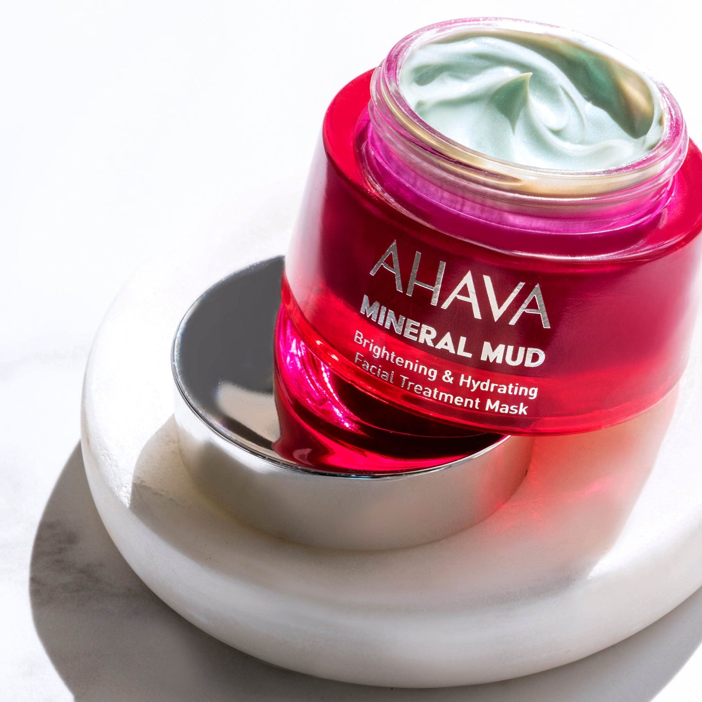 AHAVA Mineral Mud Brightening & Hydrating Facial Treatment Mask - Deeply Hydrating Mud Mask for Instant Radiance, Evens out Skin's Tone, Enhances