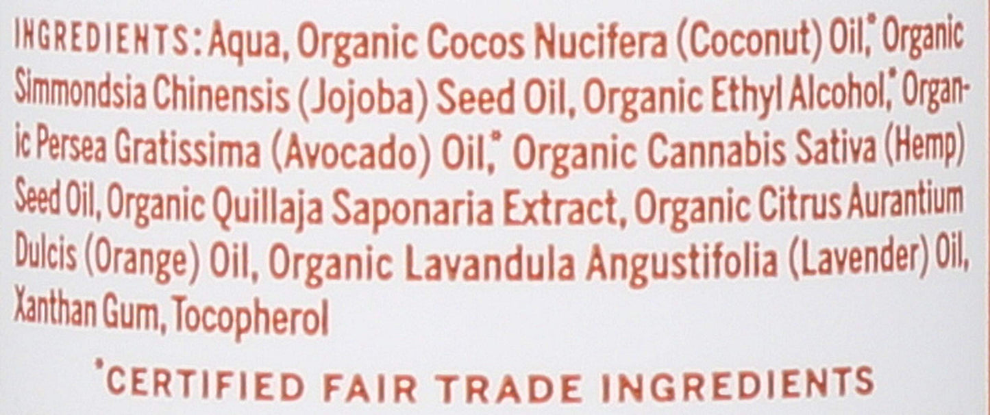Dr Bronners Orange Lavender Organic Lotion, 8 Ounce -- 6 per case.