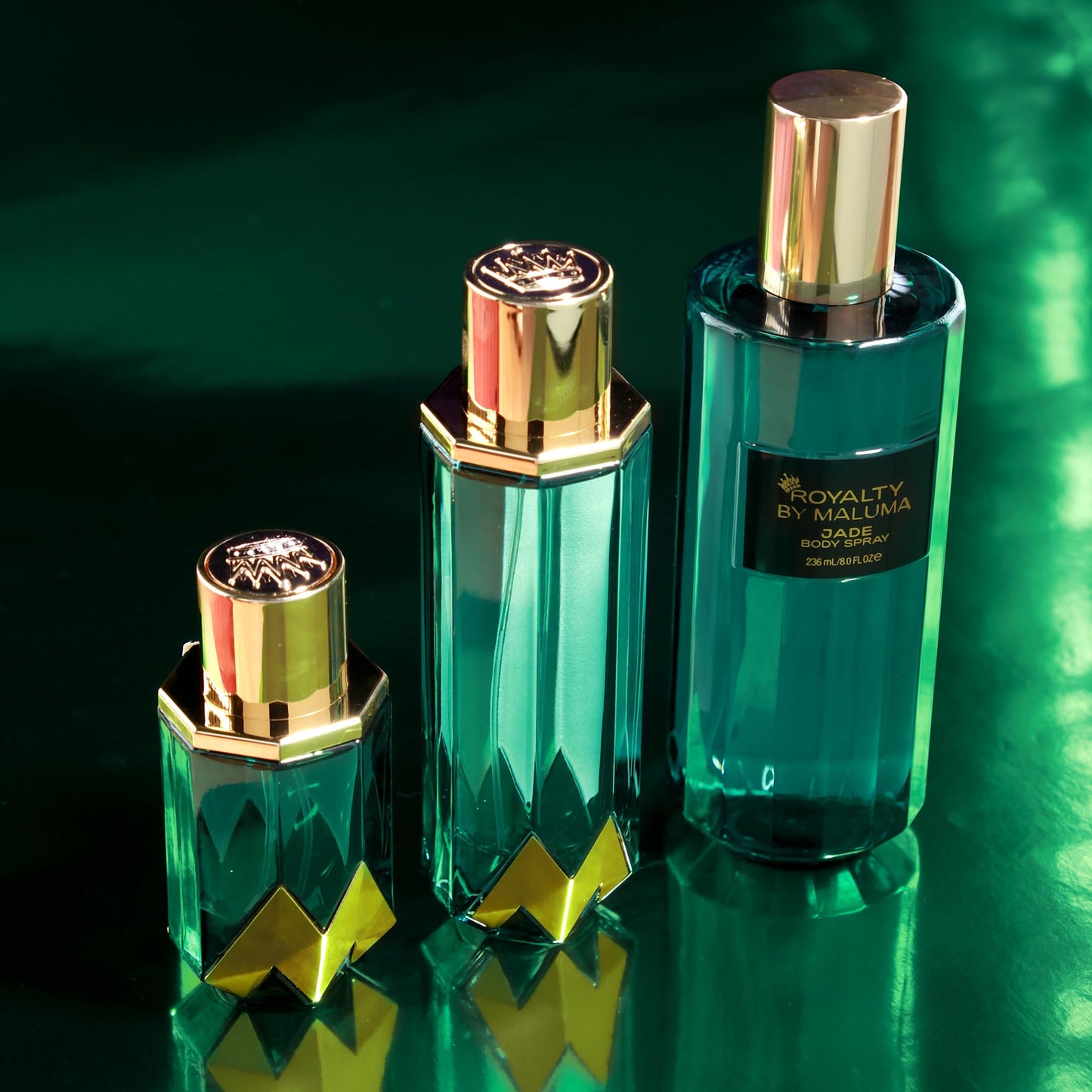 Royalty by Maluma Jade Body Spray – 8 oz Luxurious Fruity Floral Chypre Scent with Bergamot & Black Currant, Perfume for Women