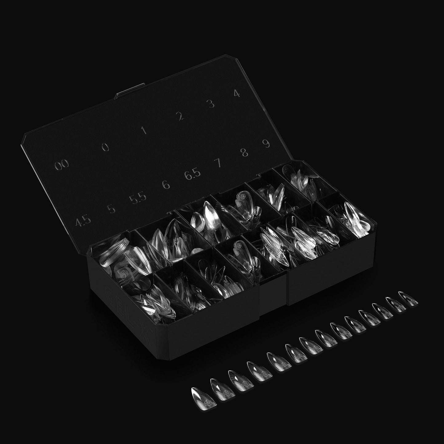 Apres Gel-X® Stiletto Box of Nail Tips | 280 Gel-X Tips, Soft Gel Tips, 14 Sizes 00-9 | Half-sizes Included (Sculpted Stiletto Medium, 280 Count) Beauty & Personal Care APRÉS