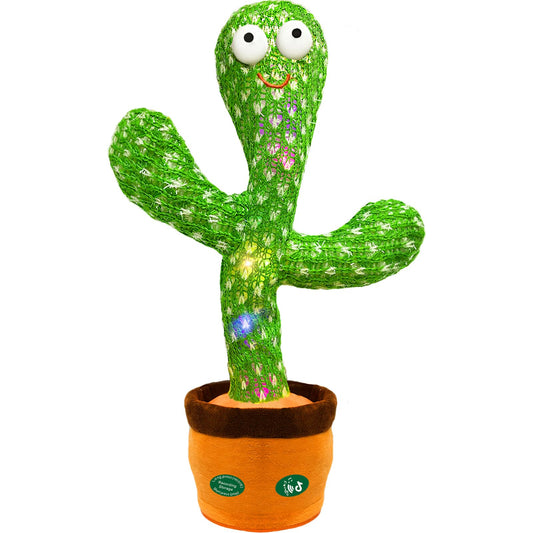 Hunfur Dancing Mimicking Talking Cactus Toy,Funny Gift for Toddler 1 2 3 Year Old Boy Girl,Singing Record Repeat What You Say Light Up Baby Infant…