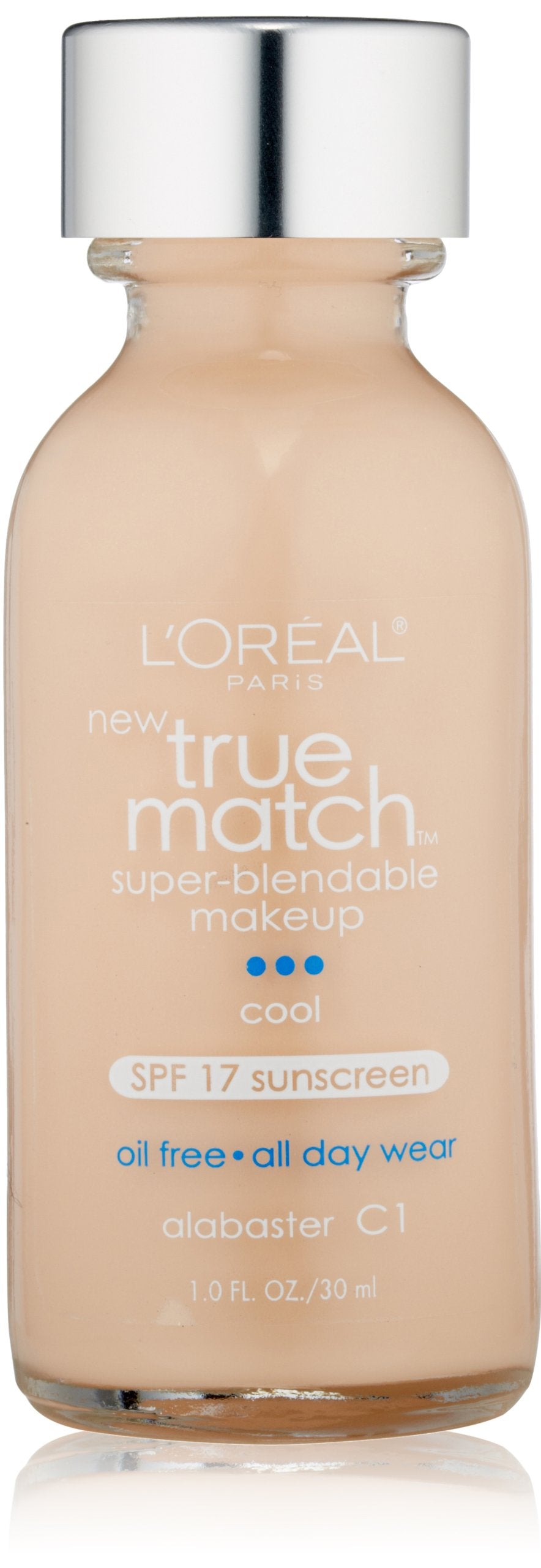 L'Oréal Paris True Match Super-Blendable Makeup, Alabaster, 1 fl. oz.