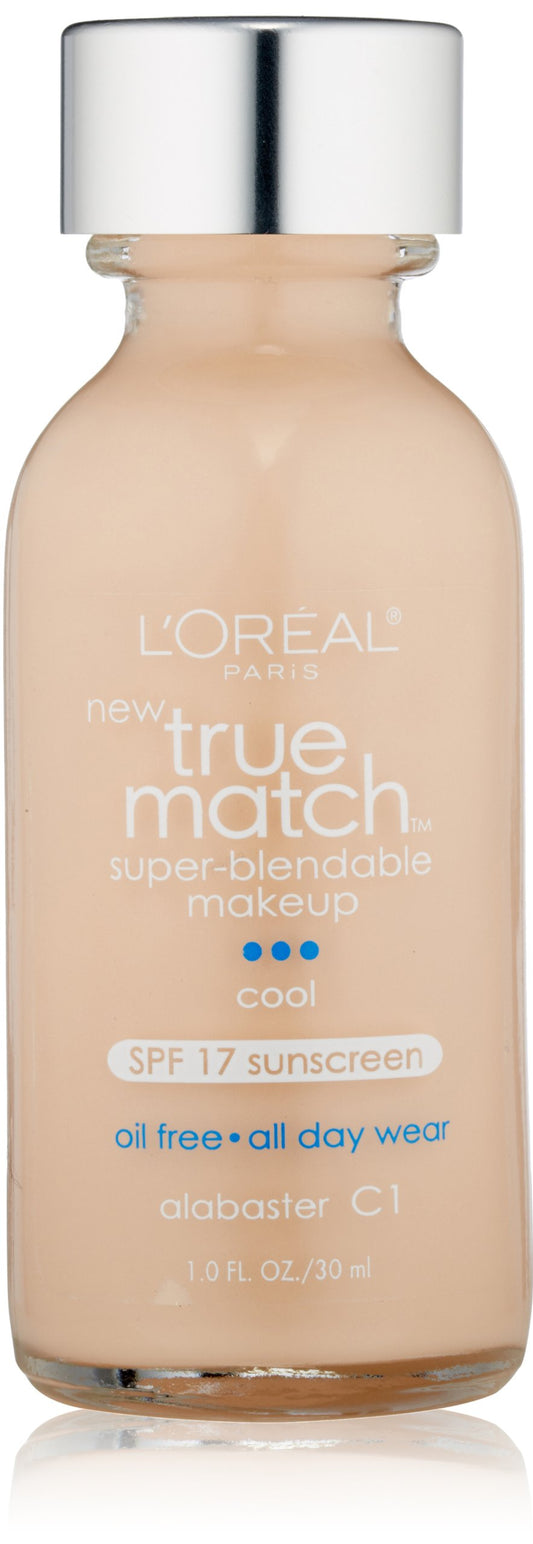 L'Oréal Paris True Match Super-Blendable Makeup, Alabaster, 1 fl. oz.