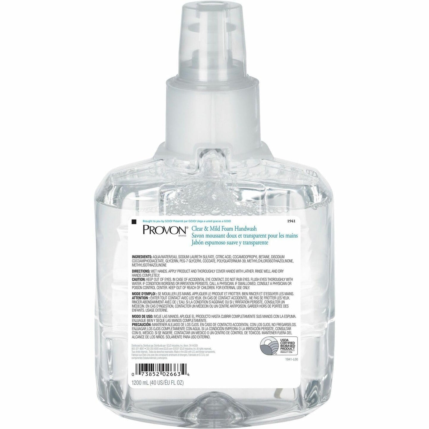 PROVON LTX-12 Clear & Mild Foam Handwash Beauty & Personal Care Provon