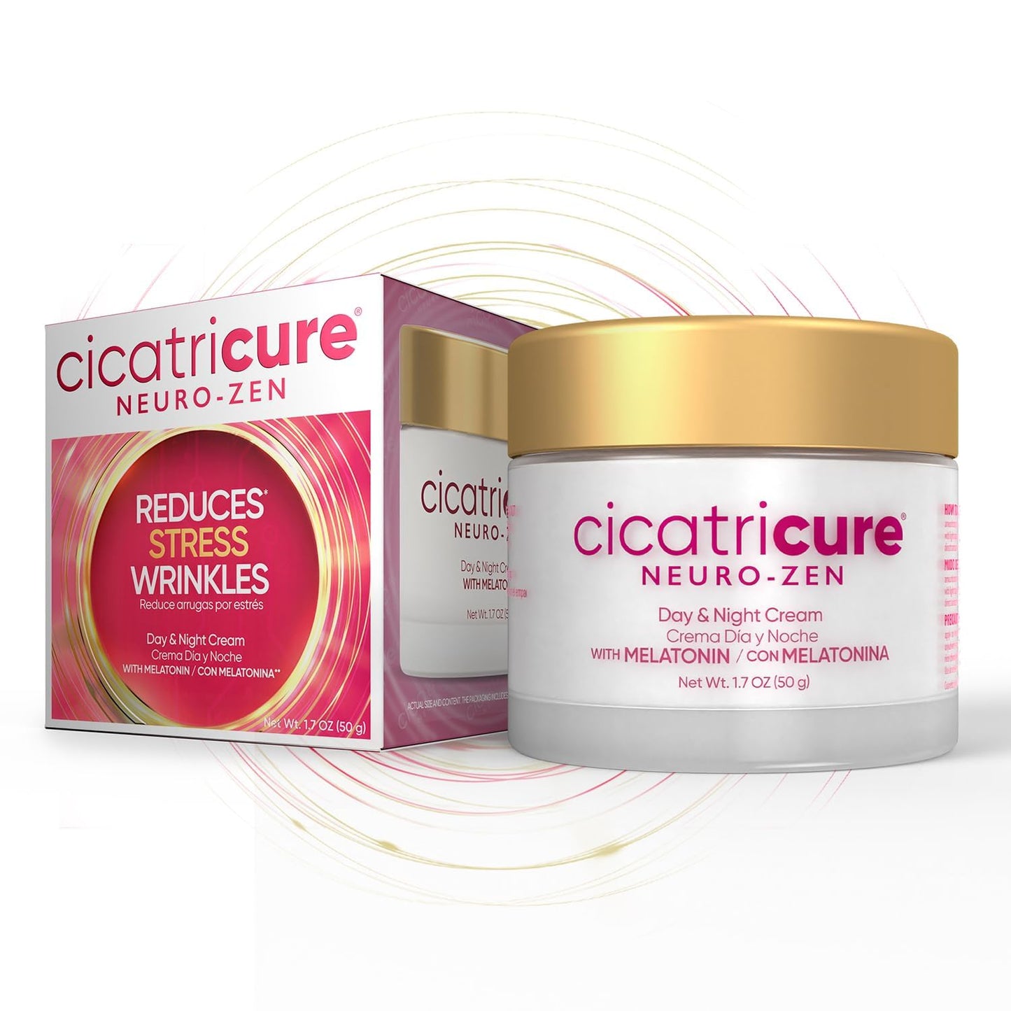Cicatricure Neuro-Zen Day & Night Moisturizer with Melatonin, Visibly Reduces Stress Wrinkles, Anti-Wrinkle Firming Cream with Deep Moisture