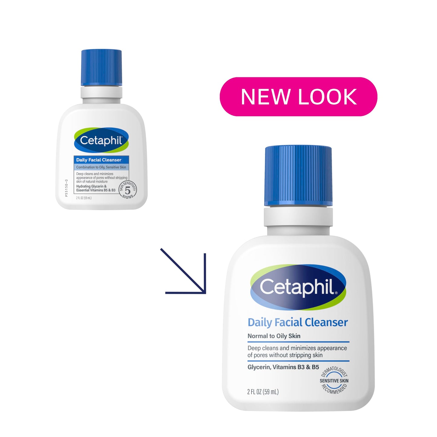 Cetaphil Face Wash, Travel Size Toiletries, Daily Facial Cleanser for Sensitive, Combination to Oily Skin, 2 oz 12 Pack, Gentle Foaming, Soap Free