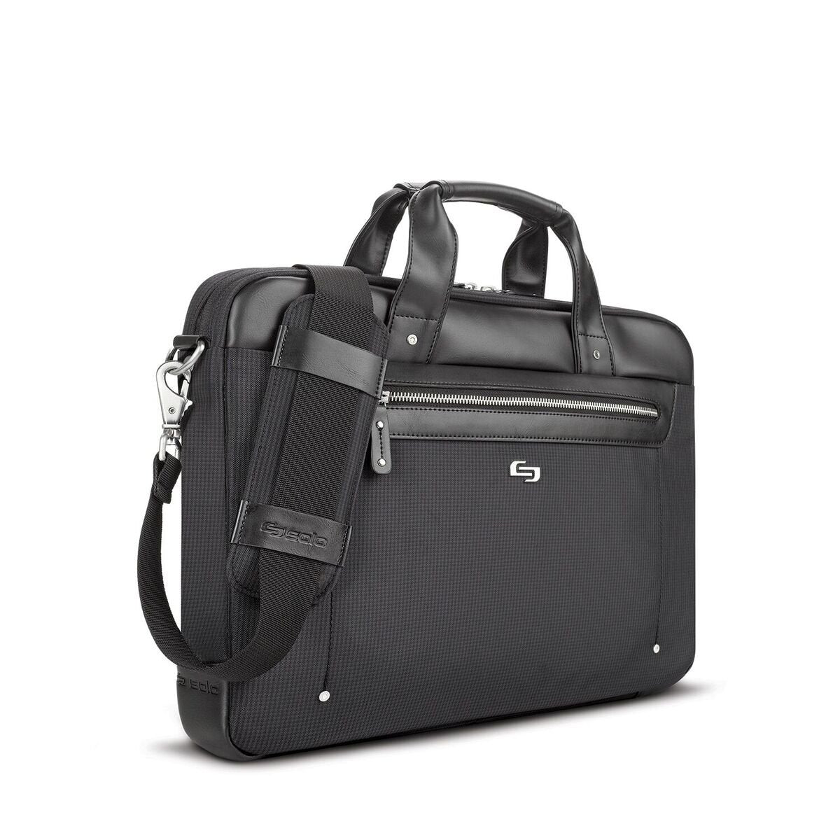 Solo New York Irving 15.6 Inch Laptop Briefcase, Black