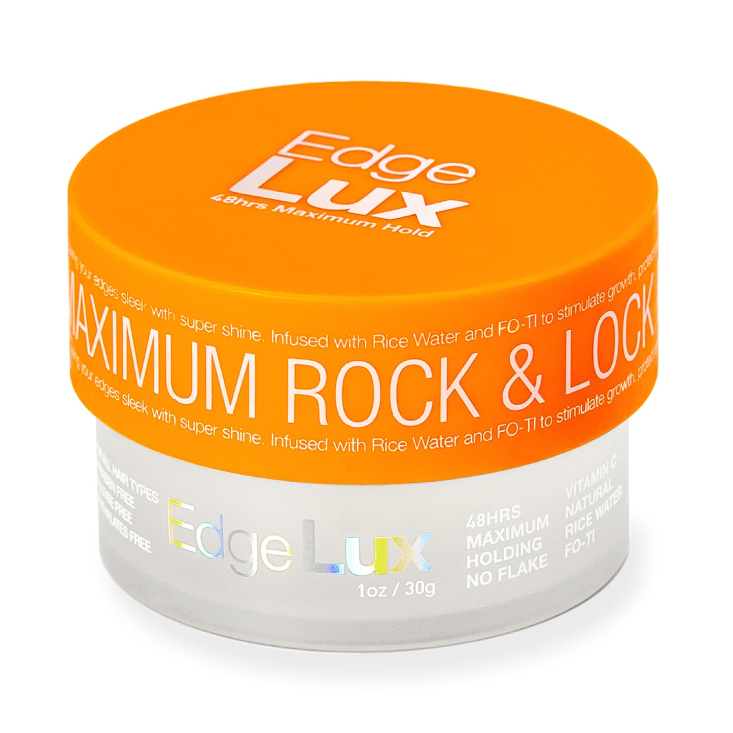 Lux Collection Edge Control Gel for 4C Hair - 48 Hour Maximum Hold Edge Control, Edge Lux with Castor Oil, Keratin & Biotin, Non-Flaking Styling Gel