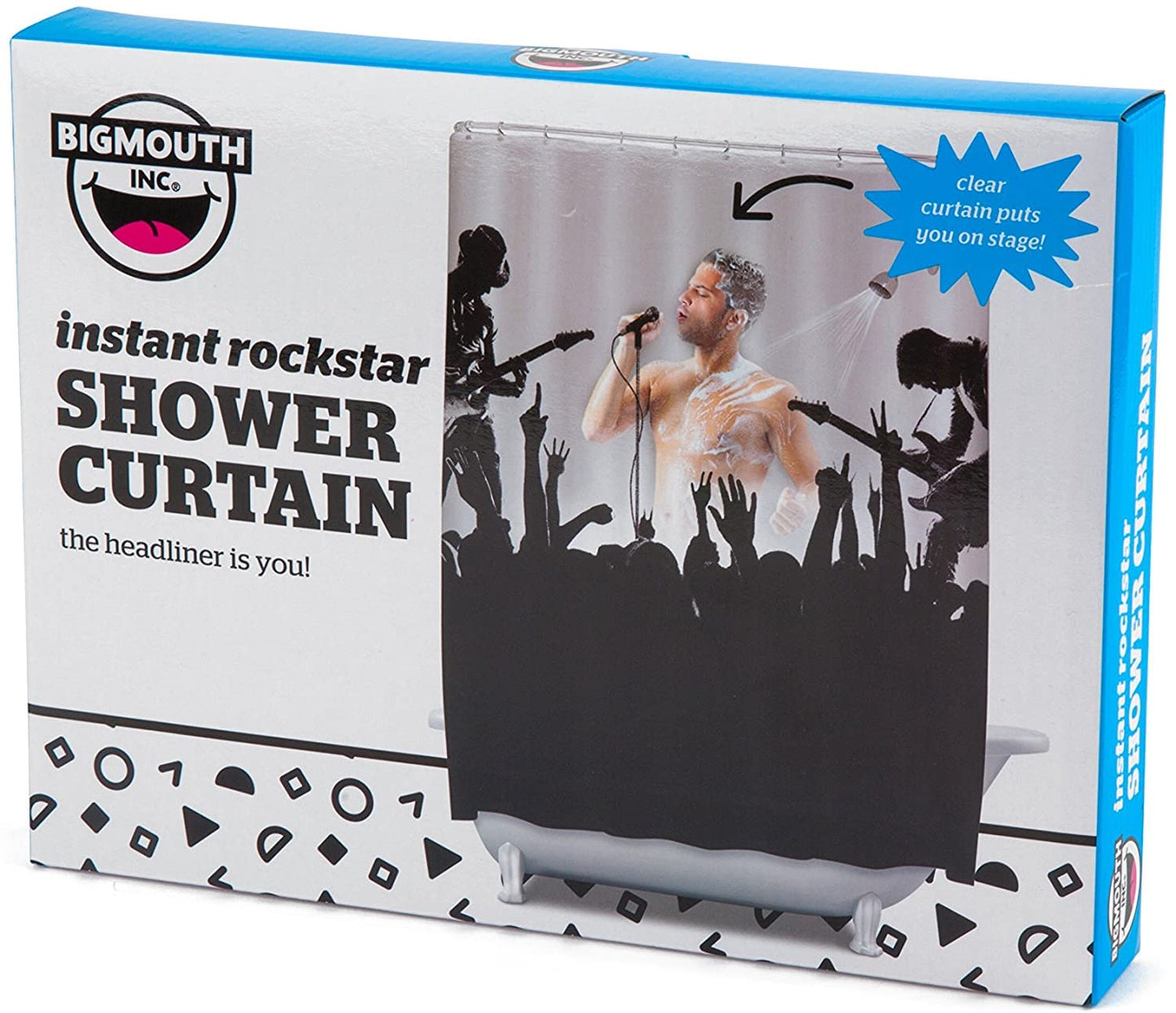 BigMouth Inc Shower Curtain (Rockstar)
