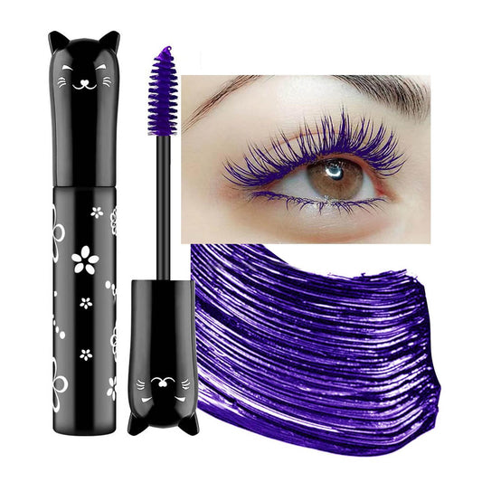 Purple Mascara For Eyelashes Waterproof Volume Length Voluminous Natural Hypoallergenic Colored Volumizing Lengthening Curling Defining Halloween