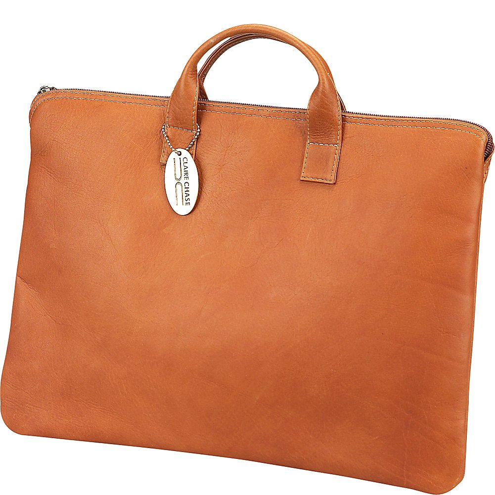 Claire Chase Folio with Handle, Saddle, One Size