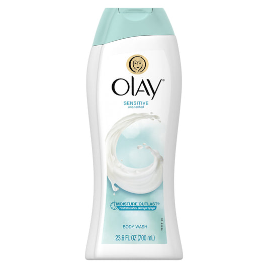 Olay Sensitive Body Wash, 23.6 Oz, Packaging May Vary
