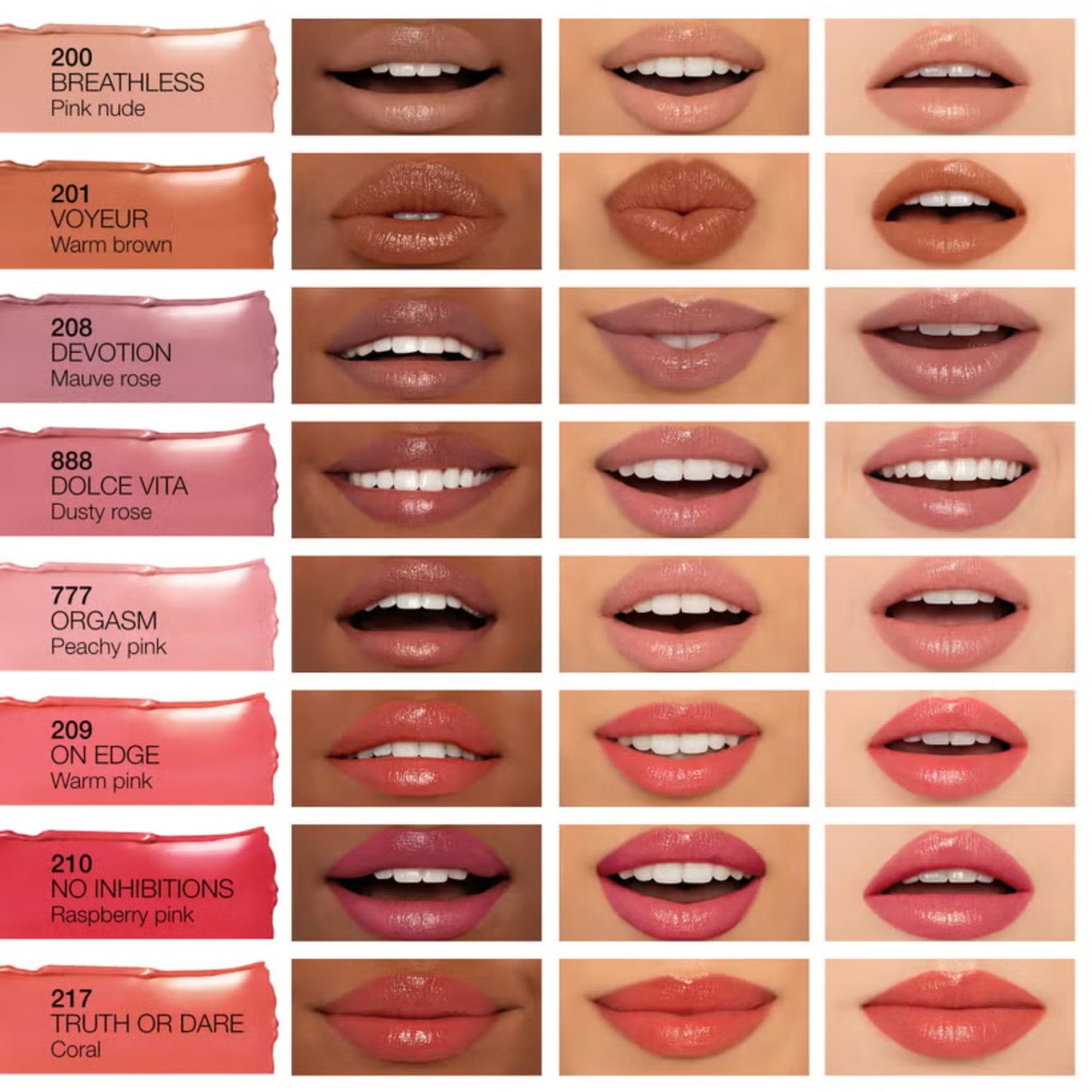 NARS Afterglow Sensual Shine Lipstick - Voyeur 201