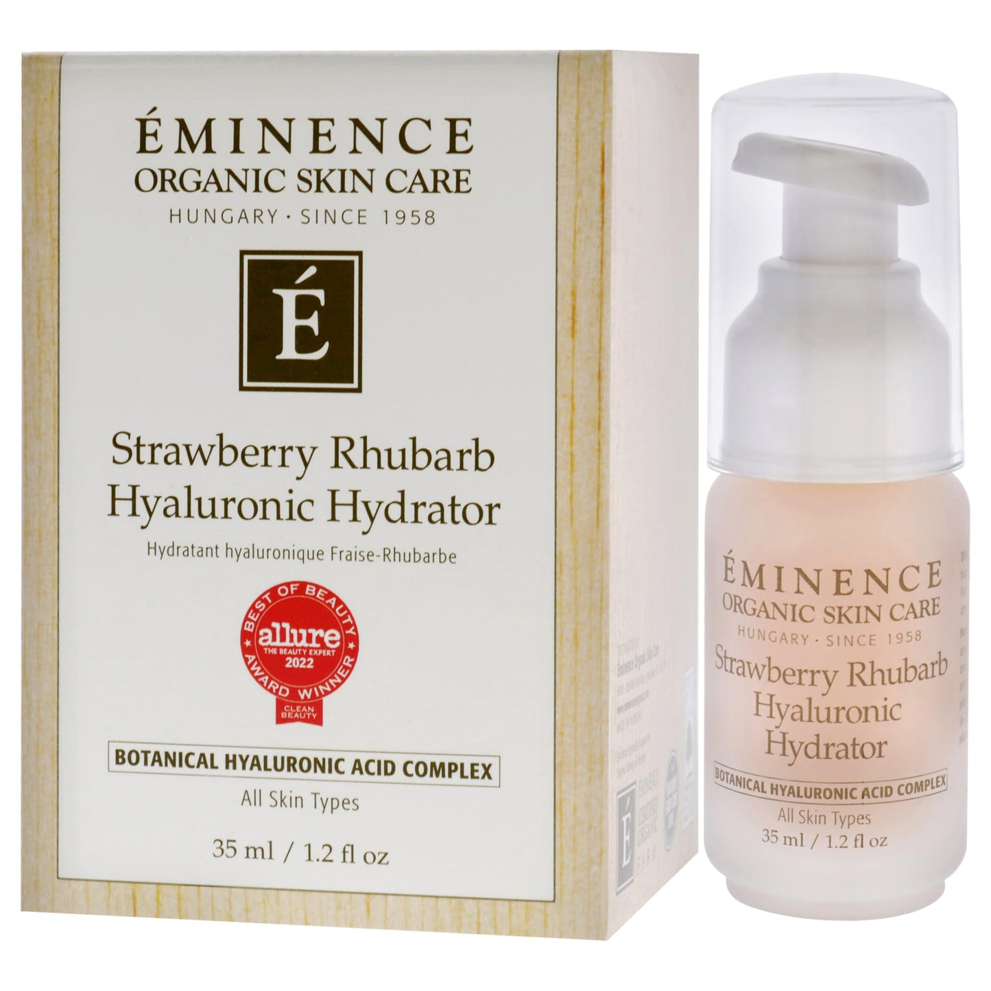 Eminence Strawberry Rhubarb Hyaluronic Hydrator for Unisex - 1.2 oz Cream