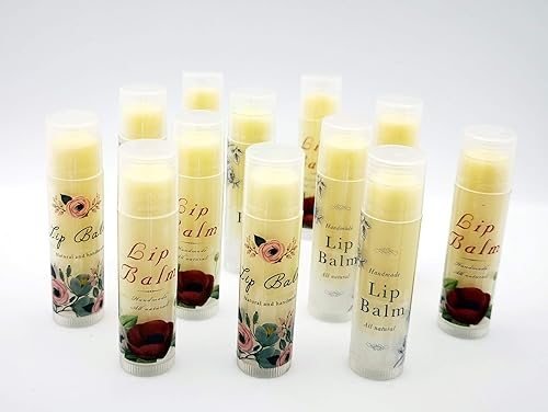 ZZYBIA Assorted Clear Vinyl Lip Balm Label Sticker for Lip Balm Tube Container 60pcs