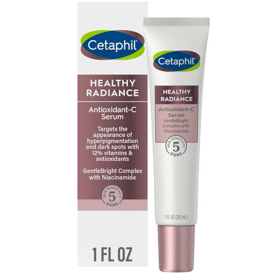 Cetaphil Face Serum, Healthy Radiance Antioxidant-C Serum, Visibly Reduces Look of Dark Spots and Hyperpigmentation, Designed for Sensitive Skin