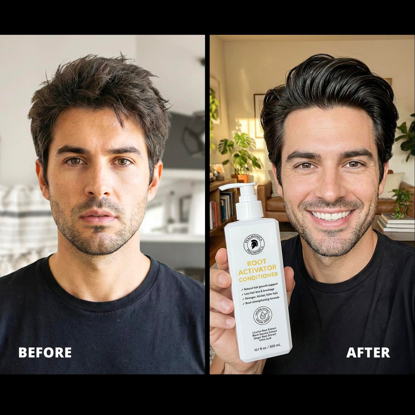 Root Activator Conditioner for Men - Natural Hair Growth Conditioner for Hair Loss and Thinning Hair - Hair Loss RegrowthTreatments for Women Men Beauty and Personal Care Psalmonica