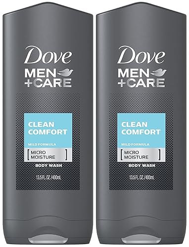 Dove Men + Care Body & Face Wash, Clean Comfort 13.50 oz (Pack of 2)