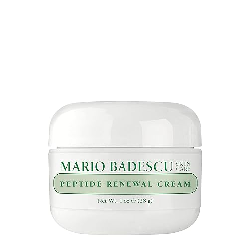 Mario Badescu Peptide Renewal Cream for Combination, Dry and Sensitive Skin | Anti-aging Face Cream Formulated with Palmitoyl Tripeptide-1 & Sodium