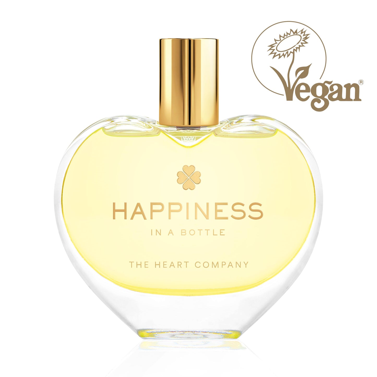 THE HEART COMPANY | Happiness in a bottle | Citrus Perfume for women | Vegan Women's Eau de Parfum | Clean Bergamot Fragrance with Essential Oils 75ml