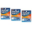 Mentholatum Natural Ice Protect+ Broad Spectrum SPF 30 Medicated Lip Balm, 0.15 Ounce (Pack of 3)