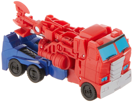 Transformers Bumblebee Cyberverse Adventures Dinobots Unite 1-Step Changer Optimus Prime 4.25-inch Action Figure for Kids Ages 6 and Up