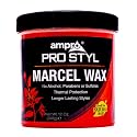 AmPro Marcel Wax - Gives All Hair Types Long Lasting Hold - Rinses Out Easily without Any Buildup or Residue and Protects Tresses from Heat
