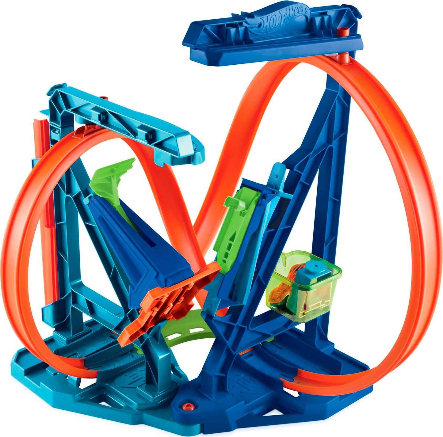 Hot Wheels Toy Car Track Set, Infinity Loop Kit Playset with 1:64 Scale Car, 2 Ways to Play, Stunt & Jumps