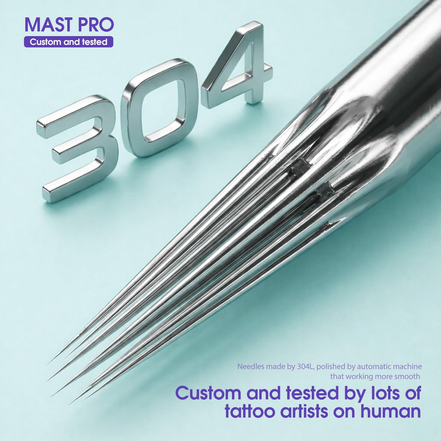 Mast Pro Tattoo Cartridges 20Pcs Disposable Needles Bugpin Round Magnum 1205RM Beauty and Personal Care MAST TATTOO
