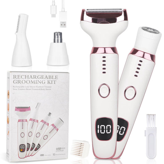 Beanify 2026 LED Display Electric Razor for Women Men,Beauty Women's Wet & Dry Electric Shaver, Painless 4 in 1 Painless Body Razors,Cordless Ladies Beauty and Personal Care Beanify Default Title
