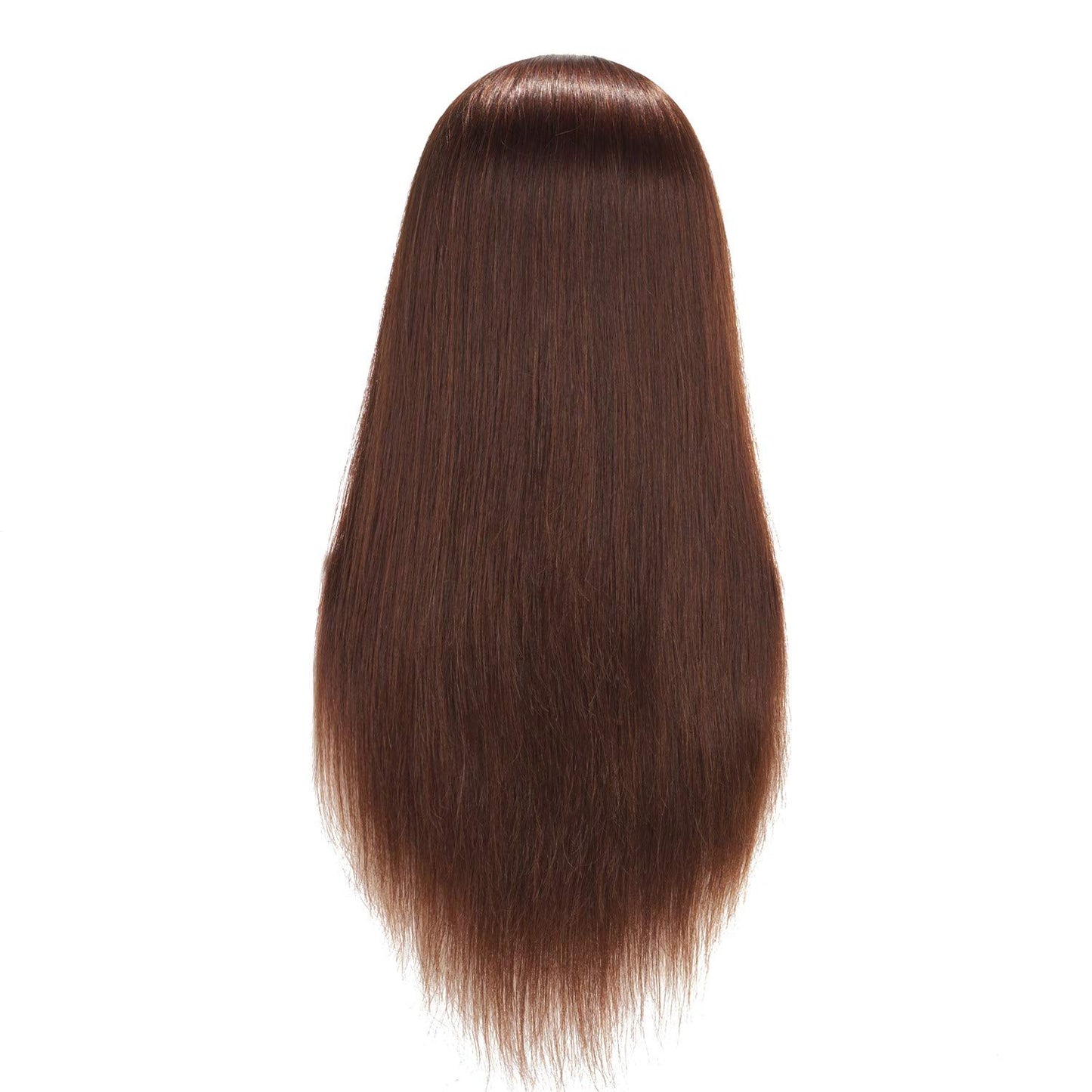 Hairingrid Mannequin Head 24"-26"100% Human Hair Hairdresser Cosmetology Mannequin Manikin Training Head Hair and Free Clamp Holder (R71906LB0418H)