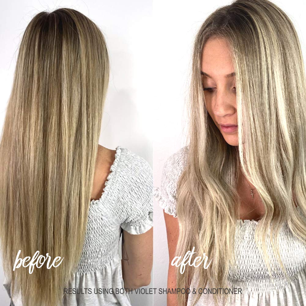 SURFACE Hair - Pure Blonde Violet Shampoo - Tones, Brightens & Protects Hair - 9 fl oz