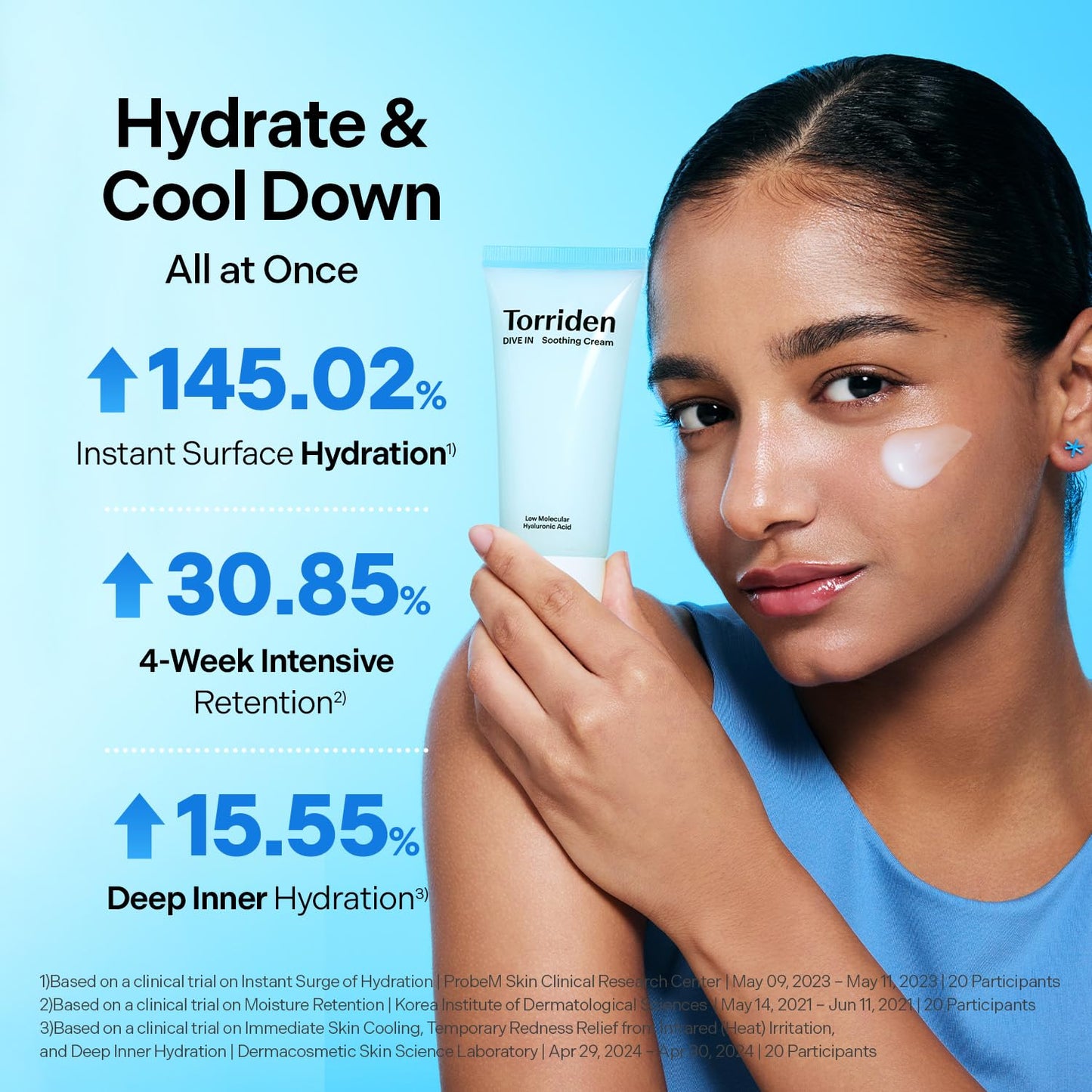 Torriden DIVE IN Hyaluronic Acid Soothing Cream Tube Type 100ml (3.38 fl. oz) | Revitalizing Facial Moisturizer for Sensitive and Dry Skin | Beauty and Personal Care Torriden