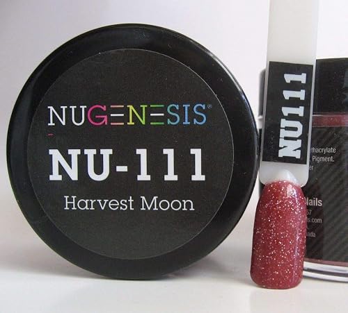 NuGenesis Nail Dipping Powder Color 1.5oz/43g jar - (NU111 HARVEST MOON) Beauty & Personal Care Nugenesis
