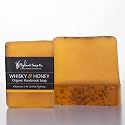 The Highland Soap Company, Handmade Scottish Organic Vegetable Oil Glycerin Soap Bar, Whisky & Honey, 5.3oz (Pack of 1)