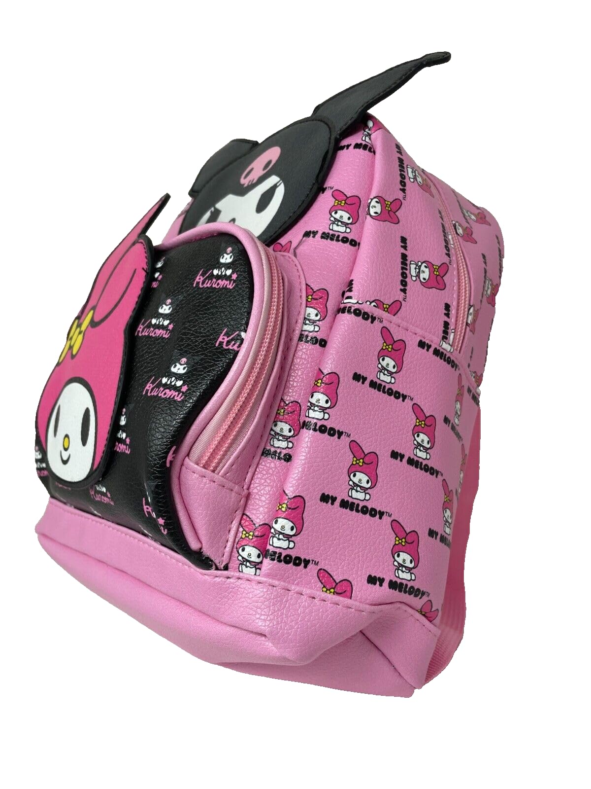 Fast Forward Hello Kitty My Melody All Over print 10" Mini Deluxe Backpack with 1 Front pocket- C6CMH3WN