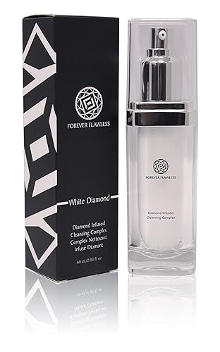 Forever Flawless Diamond Infused Facial Cleanser - Anti-Aging, Hydrating Face Wash with Vitamins A & E and Antioxidants - Gentle Daily Cleanser