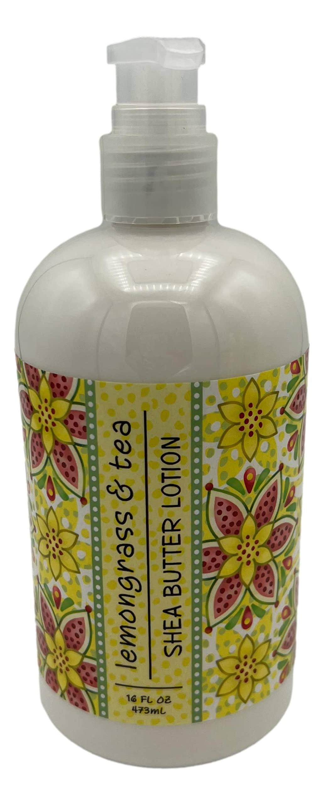 Greenwich Bay Trading Co, Lemongrass and Tea, Hand Soap and Shea Butter Lotion Set, 16 Ounces Each