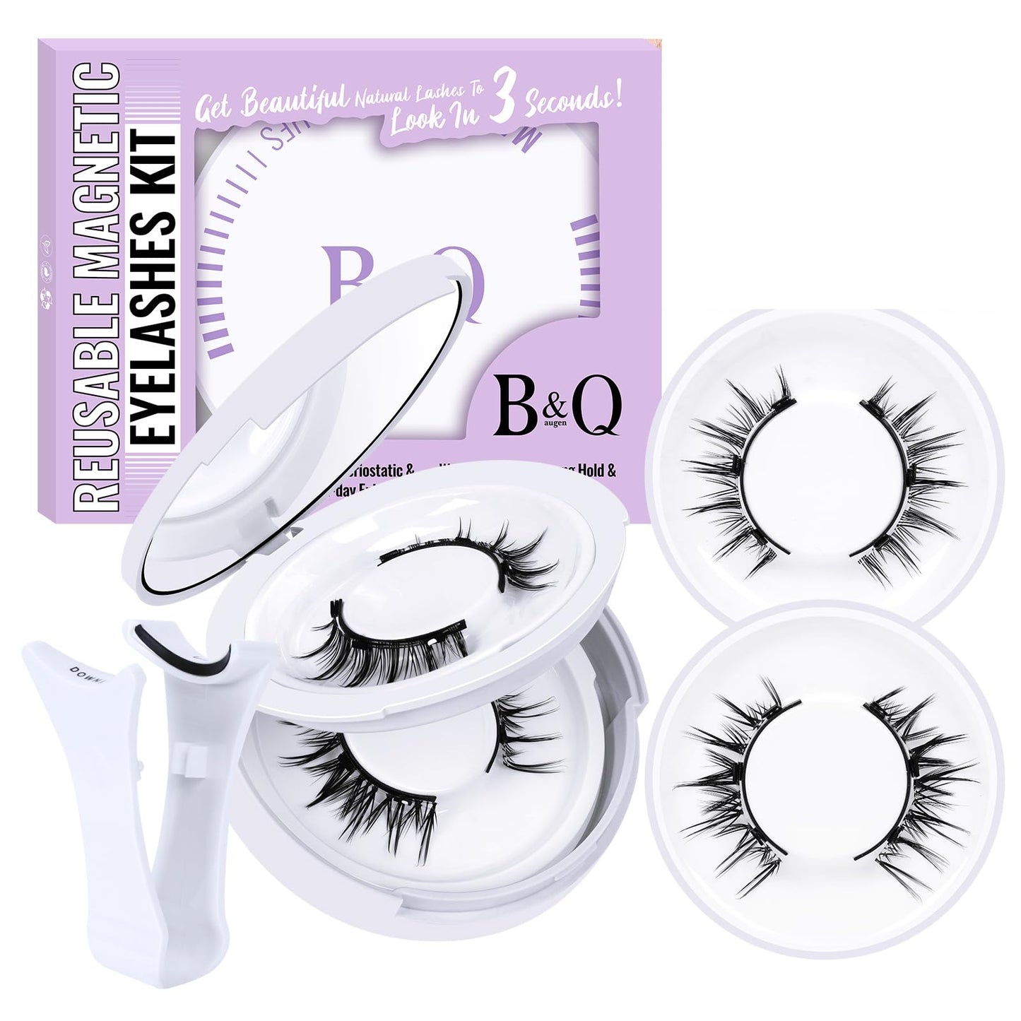 B&Qaugen Lash Clusters 40D-C-17 Individual Lashes 280 Clusters False Eyelash 10D 20D 30D 40D Lash Clusters Extensions Individual Lashes Cluster DIY Beauty and Personal Care B&Qaugen Default Title