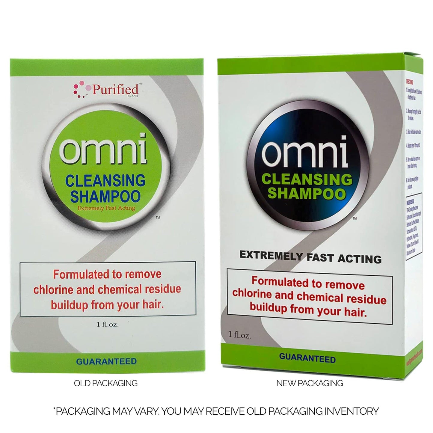 Omni Detoxifying Hair Cleansing Shampoo- Fast Acting Anti Residue Shampoo - Scalp Clarifying Formula for Dry Hair - Anti Chlorine Post Swim Shampoo, 1