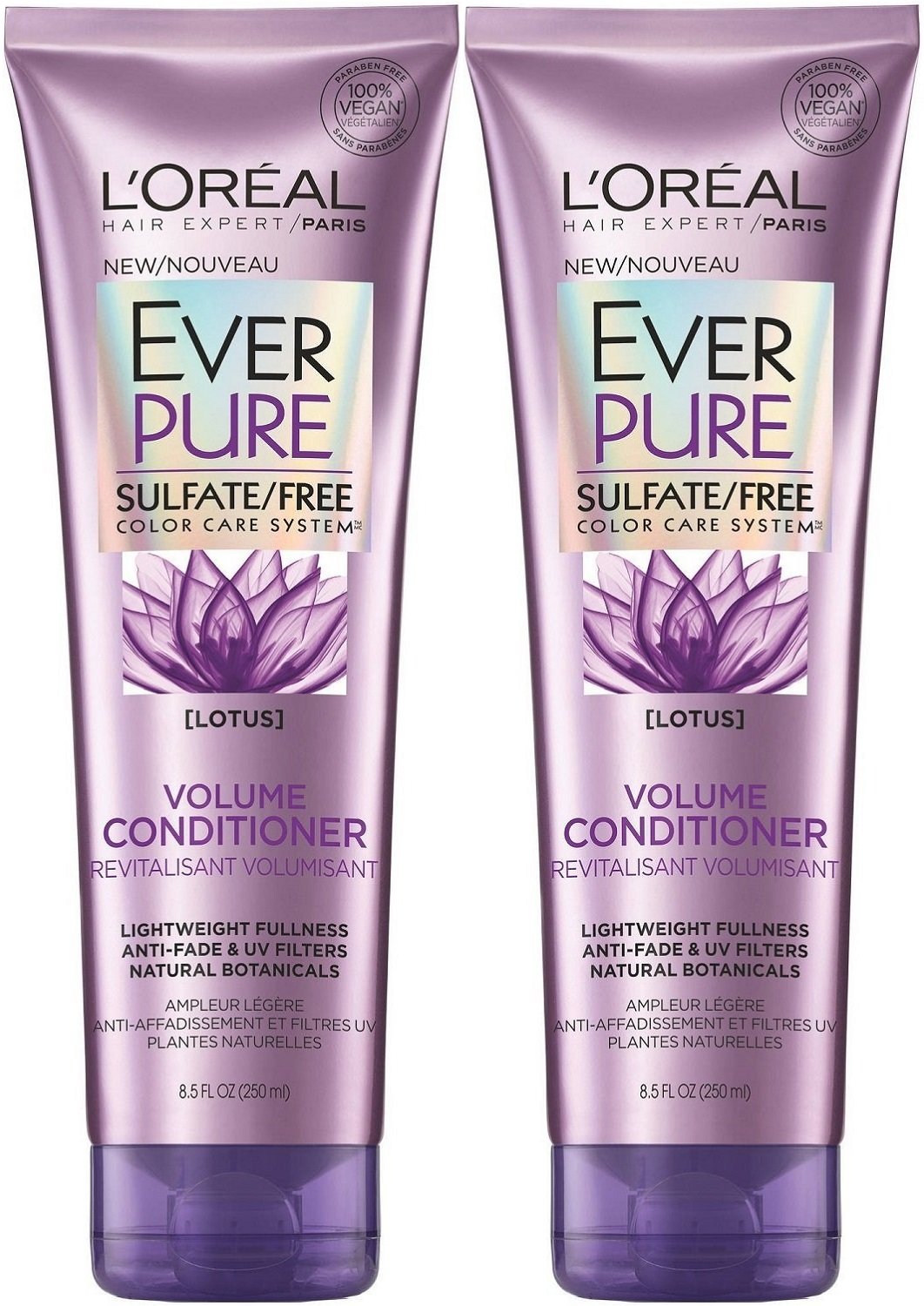 L'Oreal Ever Pure Volume Conditioner Lotus, 8.5 Fl Oz (Pack of 2)
