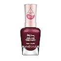 Sally Hansen Color Therapy Nail Polish | Biotin, Argan Oil, Long Lasting, Healthy Nails, Nail Strengthener, Opaque | 374 Wine Not | Burgundy Nail