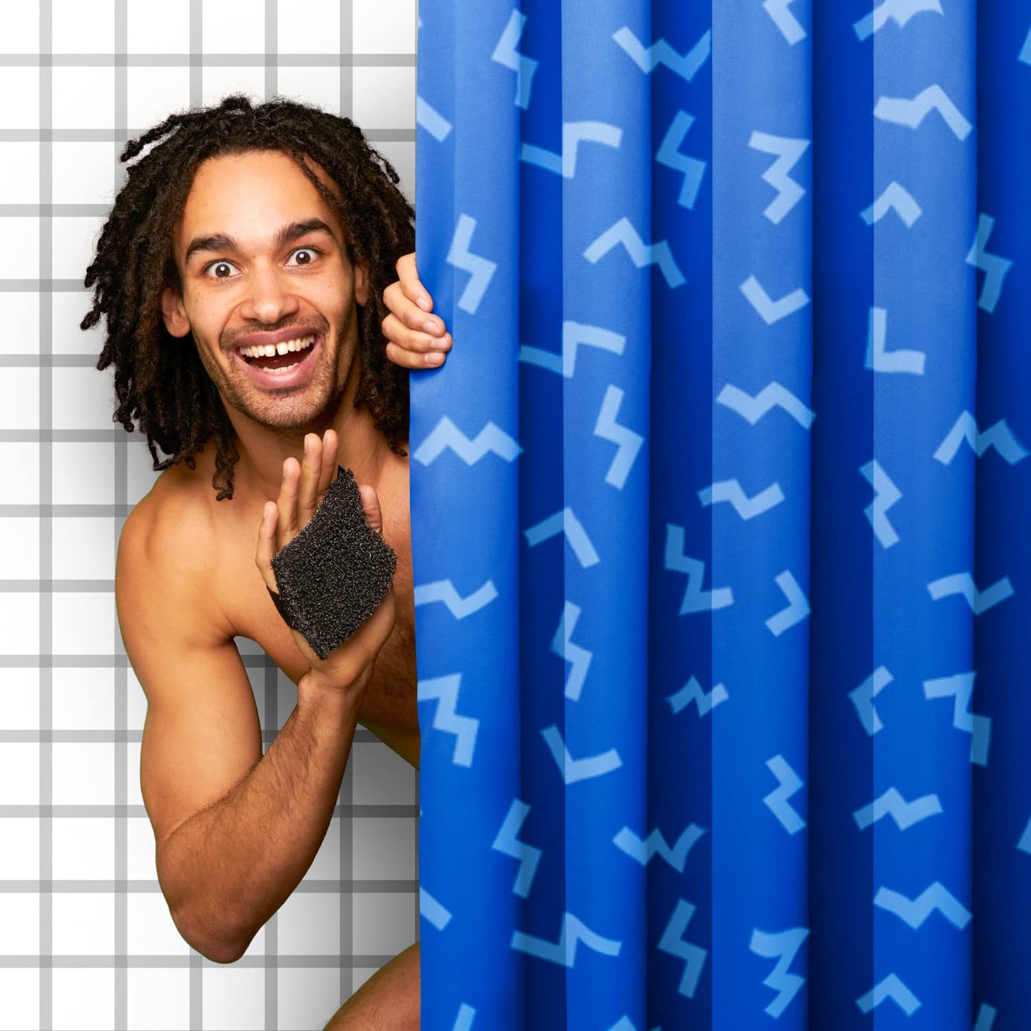 Ballsy Handy Shower Tool - Sponge for Generating Extra Suds, with Gently Exfoliating Design