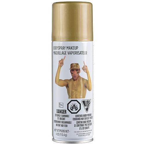 Body Spray Paint Make Up-Metallic Gold | 4 Ounce | 1 Bottle
