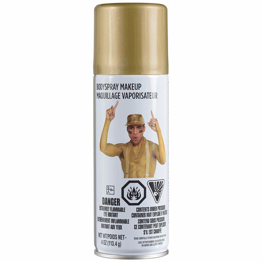 Body Spray Paint Make Up-Metallic Gold | 4 Ounce | 1 Bottle