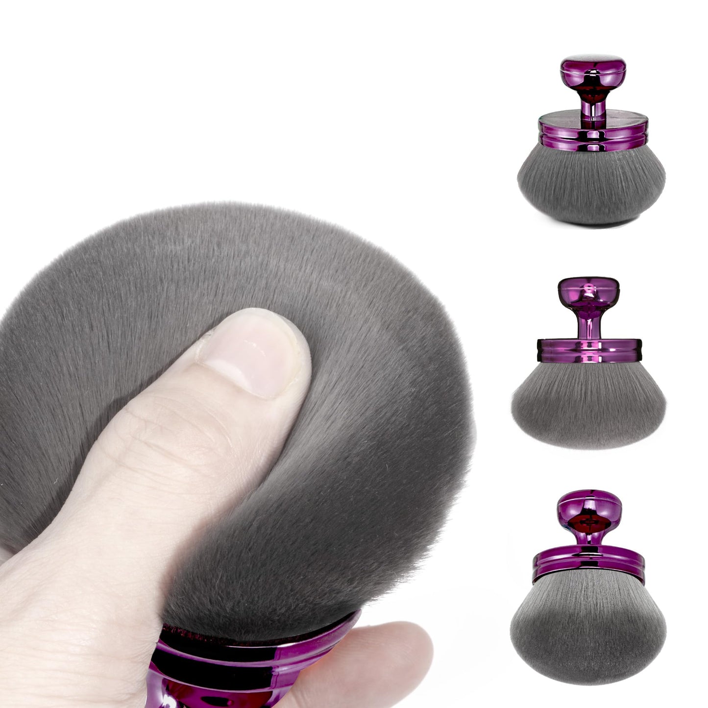 Blend & Blur Large Body Makeup Brush 3.2inch Wide Round Head Kabuki Brush Beauty and Personal Care BABYSHEEP