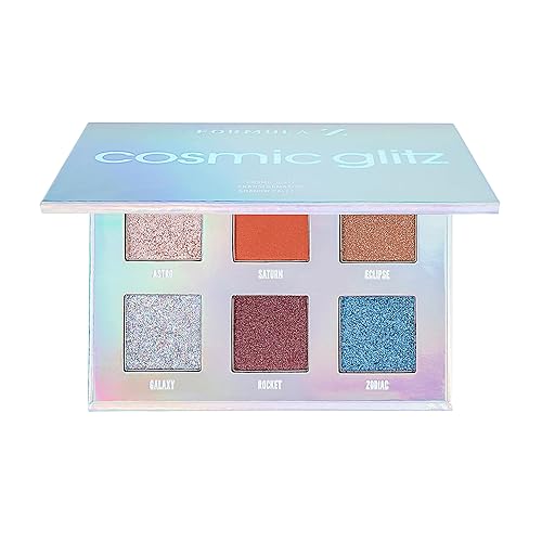 Formula Z Shadow Palette - Eye Shadow Palette Makeup with Glitter Eyeshadow - Longwearing, Richly Pigmented, Universal Shades - Cosmic Glitz - 1 Pc